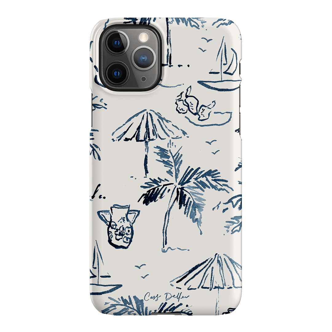 Balmy Blue Printed Phone Cases iPhone 11 Pro Max / Snap by Cass Deller - The Dairy