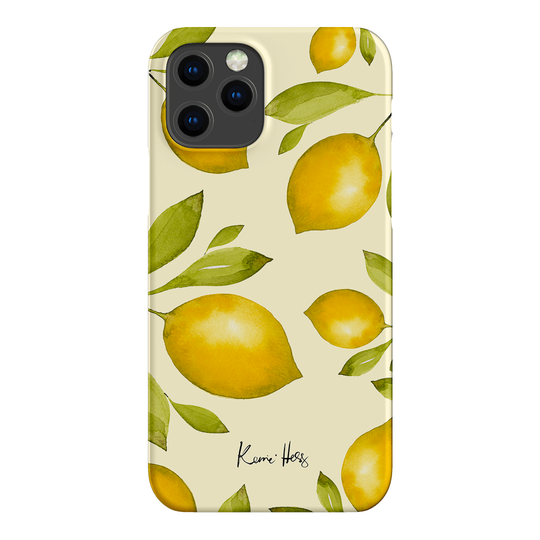 Summer Limone Printed Phone Cases iPhone 12 Pro / Snap by Kerrie Hess - The Dairy