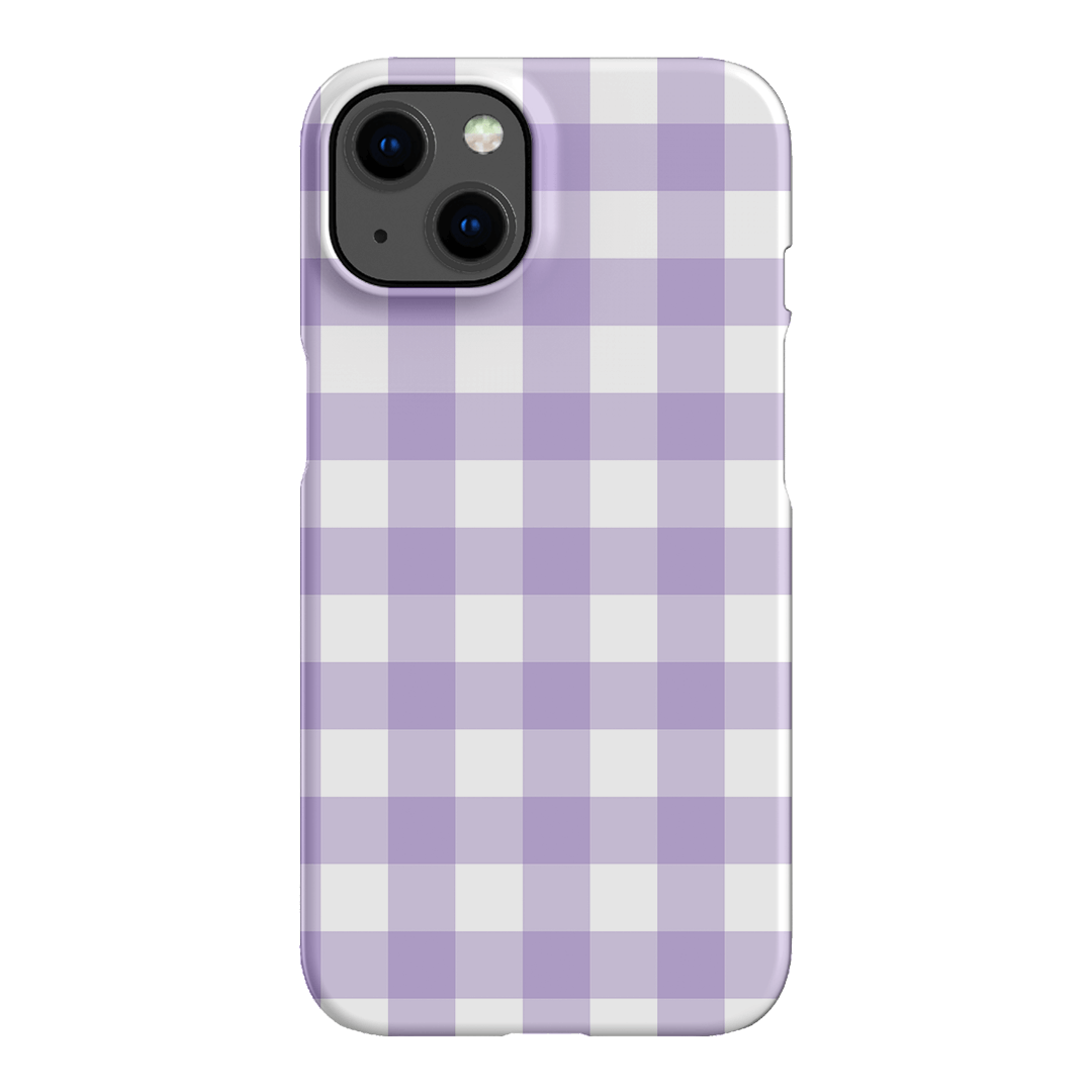 Gingham in Lilac Matte Case Matte Phone Cases iPhone 13 / Snap by The Dairy - The Dairy