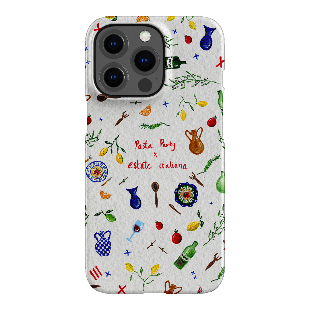 Pasta Party Printed Phone Cases iPhone 13 Pro / Snap by BG. Studio - The Dairy