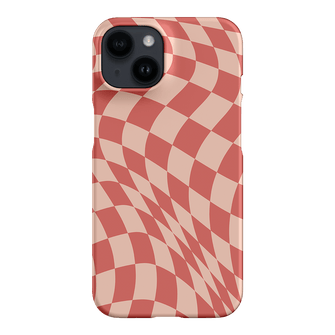 Wavy Check Blush on Blush Matte Case Matte Phone Cases iPhone 14 / Armoured by The Dairy - The Dairy