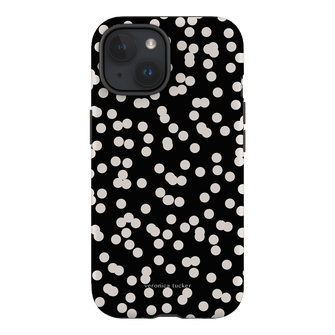 Mini Confetti Noir Printed Phone Cases iPhone 15 / Armoured by Veronica Tucker - The Dairy