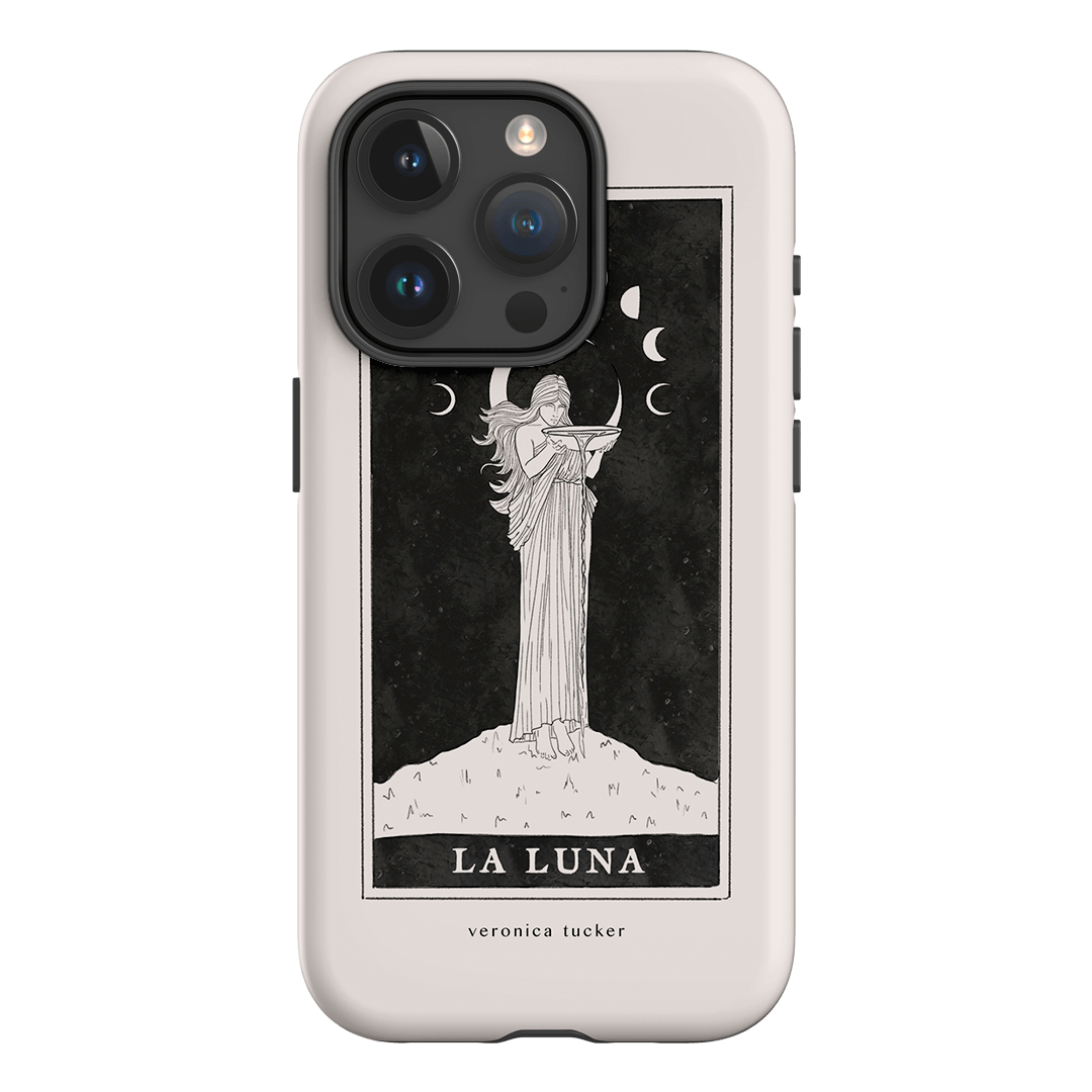 La Luna Tarot Card Printed Phone Cases iPhone 15 Pro / Armoured by Veronica Tucker - The Dairy