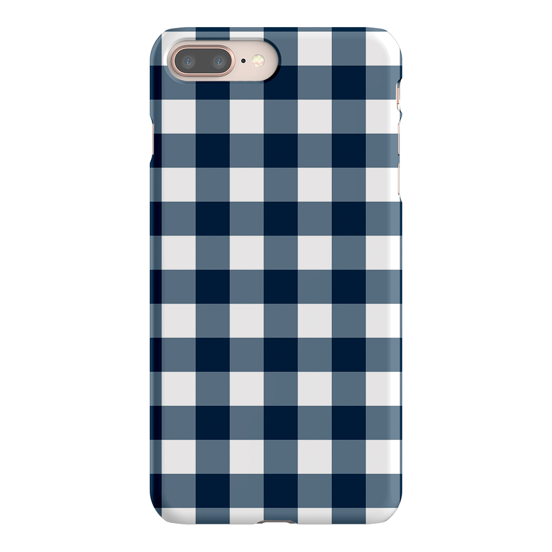 Gingham in Indigo Matte Case Matte Phone Cases iPhone 8 Plus / Snap by The Dairy - The Dairy
