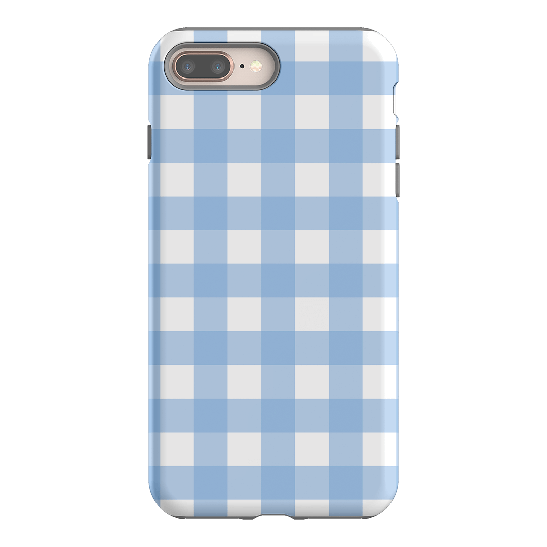 Gingham in Sky Matte Case Matte Phone Cases iPhone 8 Plus / Armoured by The Dairy - The Dairy