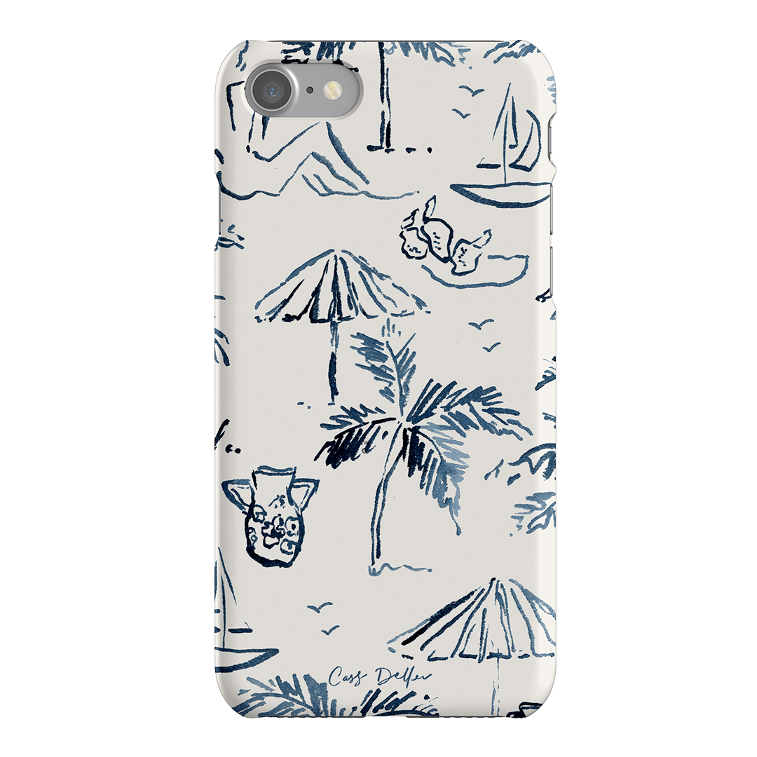 Balmy Blue Printed Phone Cases iPhone SE / Snap by Cass Deller - The Dairy