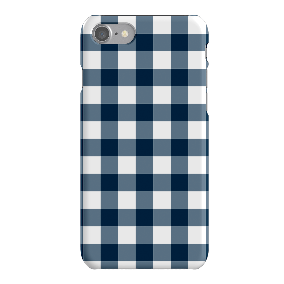 Gingham in Indigo Matte Case Matte Phone Cases iPhone SE / Snap by The Dairy - The Dairy