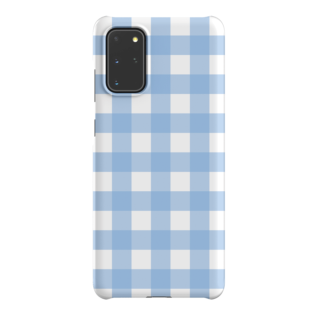 Gingham in Sky Matte Case Matte Phone Cases Samsung Galaxy S20 Plus / Snap by The Dairy - The Dairy
