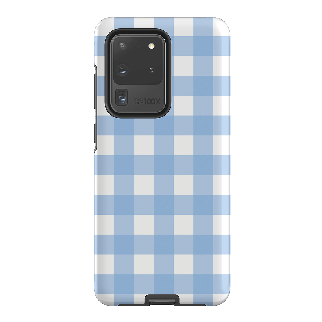 Gingham in Sky Matte Case Matte Phone Cases Samsung Galaxy S20 Ultra / Armoured by The Dairy - The Dairy