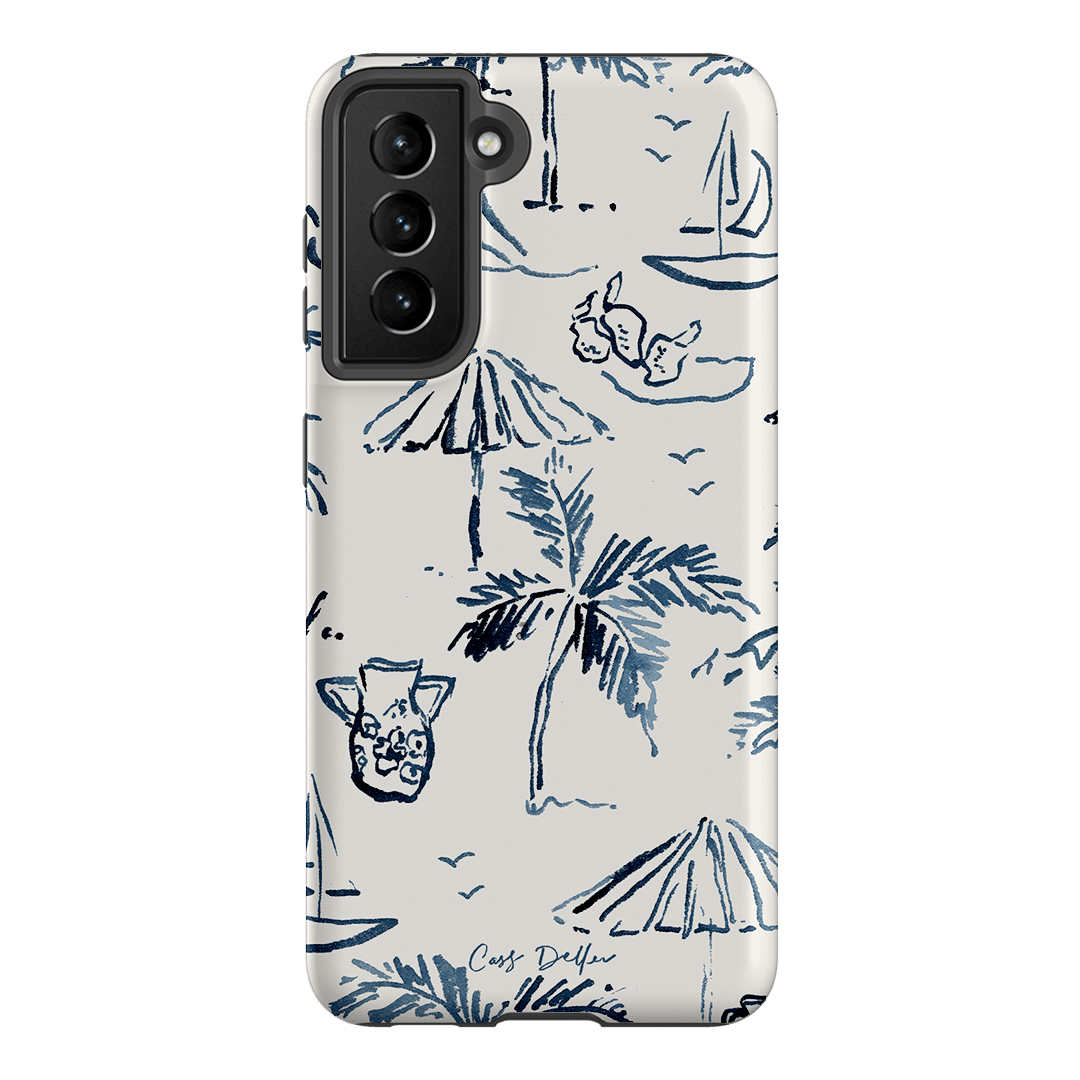 Balmy Blue Printed Phone Cases Samsung Galaxy S21 / Armoured by Cass Deller - The Dairy