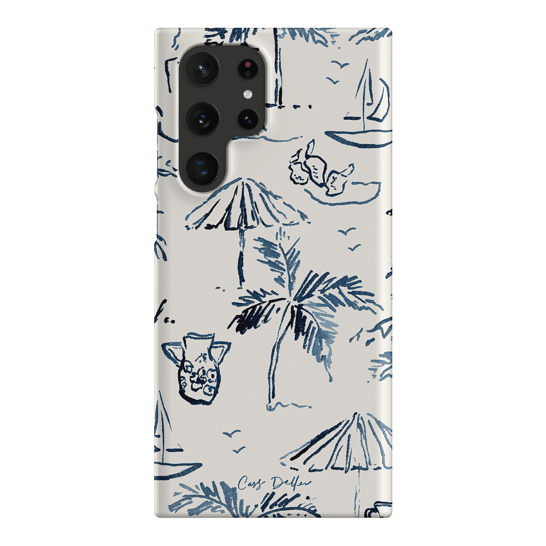 Balmy Blue Printed Phone Cases Samsung Galaxy S22 Ultra / Snap by Cass Deller - The Dairy