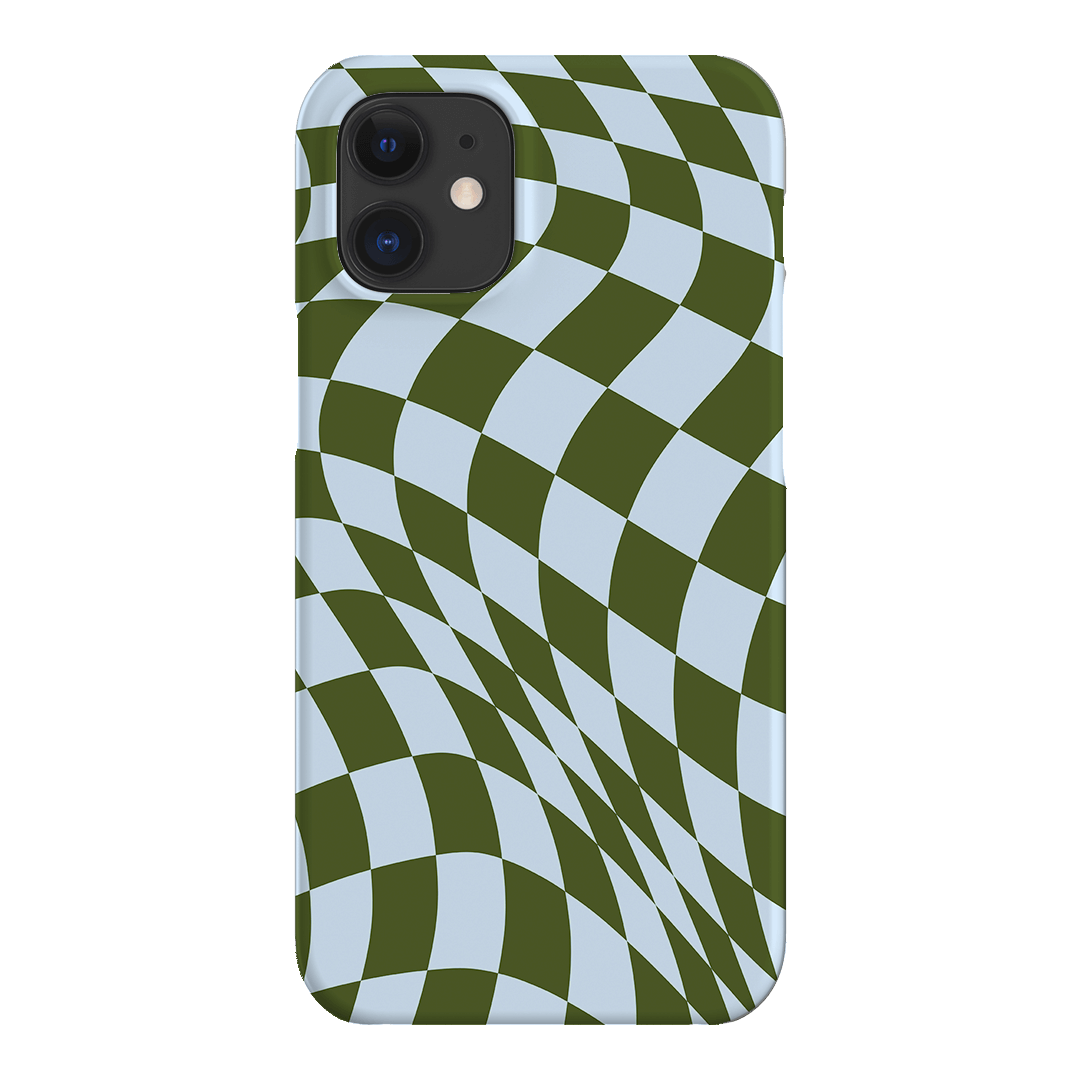 Wavy Check Forest on Sky Matte Case Matte Phone Cases iPhone 12 / Snap by The Dairy - The Dairy