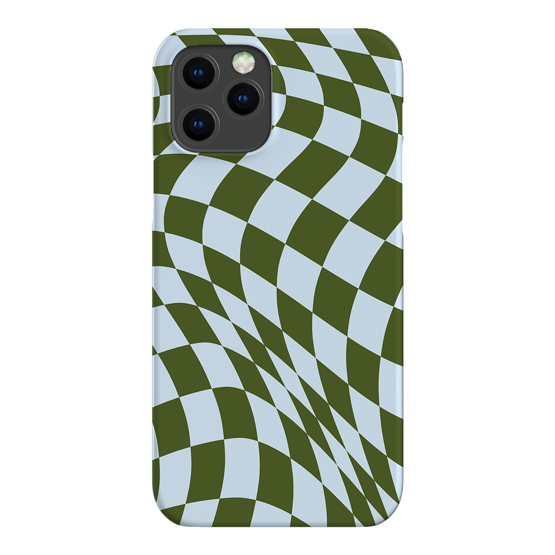 Wavy Check Forest on Sky Matte Case Matte Phone Cases iPhone 12 Pro Max / Snap by The Dairy - The Dairy