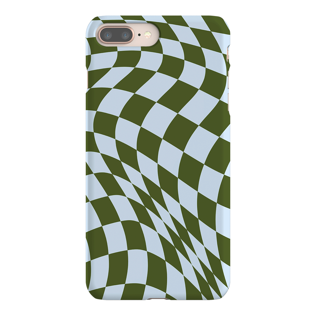 Wavy Check Forest on Sky Matte Case Matte Phone Cases iPhone 8 Plus / Snap by The Dairy - The Dairy
