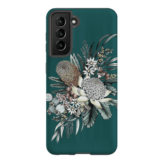 Teal Native Printed Phone Cases Samsung Galaxy S21 / Armoured by Typoflora - The Dairy